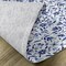 Ambesonne Indigo Place Mats Set of 4, Modern Minimalist Spring Time Flowers Swirls Leaves Image, Washable Fabric Placemats for Dining Table, Standard Size, Pale Blue Navy Blue